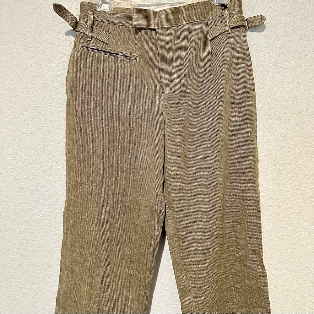 New $129 Zara Campaign Collection Contrast Linen Blend Pants XS 2624/023 - Picture 3 of 10